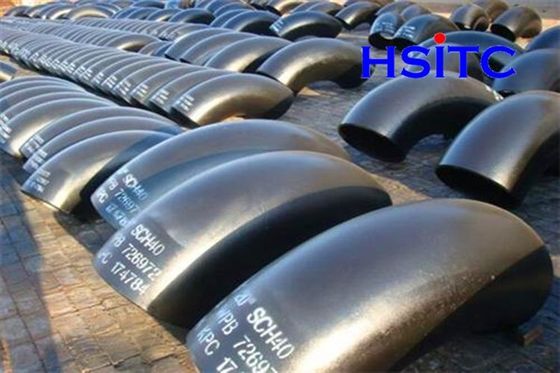A234 Astm A403 Astm A420 Karbon çelik boru dirseği Sch40 Std Sch80
