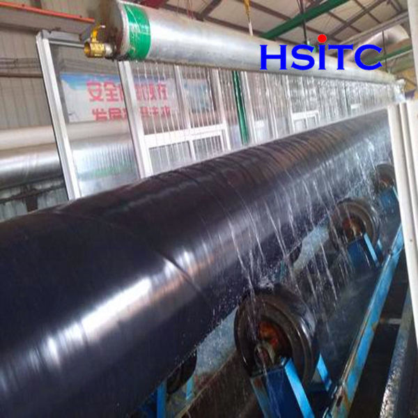Din30670 3lpe X42 Çift Dalgıç Yaylı Kaynaklı Boru 508 MM 0